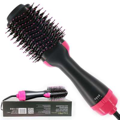 Hot selling in europe air hair dryer and straightener brush with 110v and 220v travel hair brush